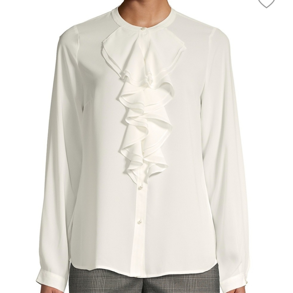 Karl lagerfeld ruffle shirt